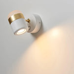 lampe murale moderne or blanc rotation chambre salon interrupteur led simple minimaliste