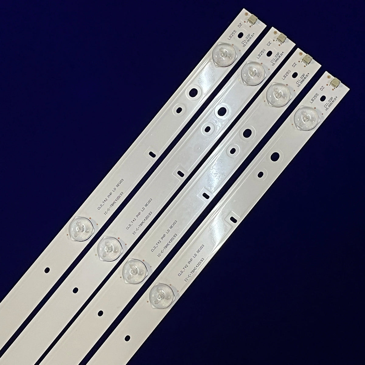 bande lumineuse led leds blanc transparent moderne adhésif bandes 790mm