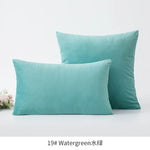 housse coussin violet velours doux décoration canapé chambre lit moderne unis 30x50cm 45x45cm