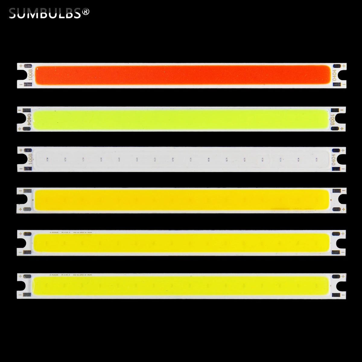 bande led rouge verte jaune blanche adhésive moderne 100mm 10w 250lm 20000h