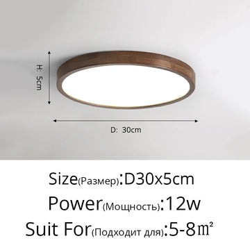 plafonnier led moderne rond carré bois chêne grain opalescent 30cm 60cm télécommande