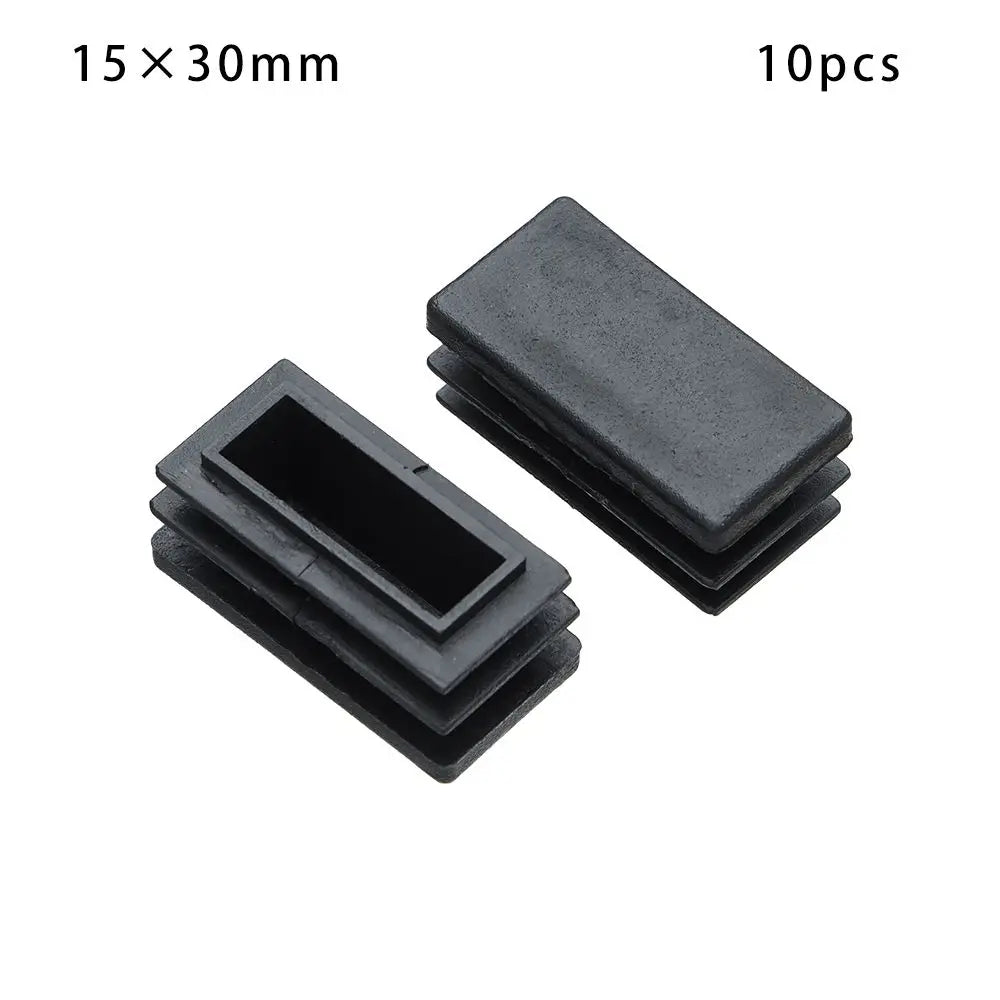 cache pieds noir adhésifs pratique rectangle haute qualité plastique 100x50mm 80x40mm 60x30mm 38x25mm 30x20mm