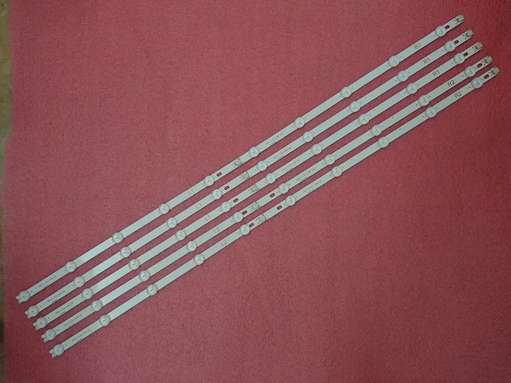 bandes led blancs modernes kit 10 pièces facile salon lumières continue smd
