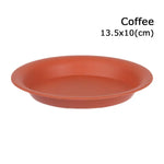 assiettes rondes modernes différentes tailles noir blanc orange solides intérieur extérieur