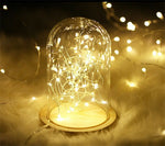 Guirlande lumineuse LED blanche chaude mode clignotant