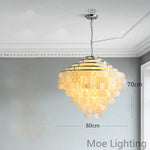Suspension lumineuse moderne élégante blanc doré translucide clips câbles pendentif chambre