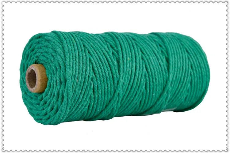 corde macramé coton torsadé mm décoration artisanale rustique fait main textile maison