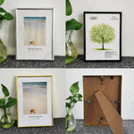Cadre photo aluminium blanc épuré pour décoration intérieure