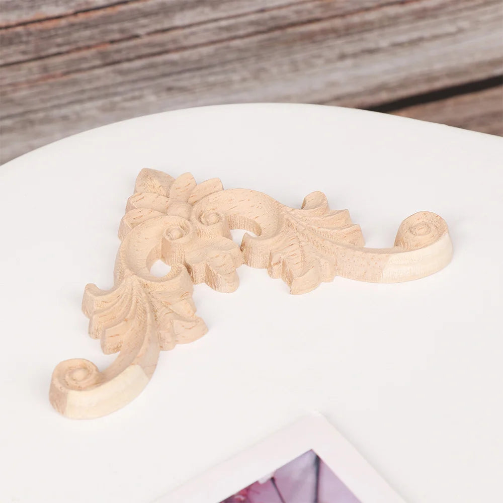 appliques decoratives bois floral sculptees baroques naturelles decoration murale farmhouse classic
