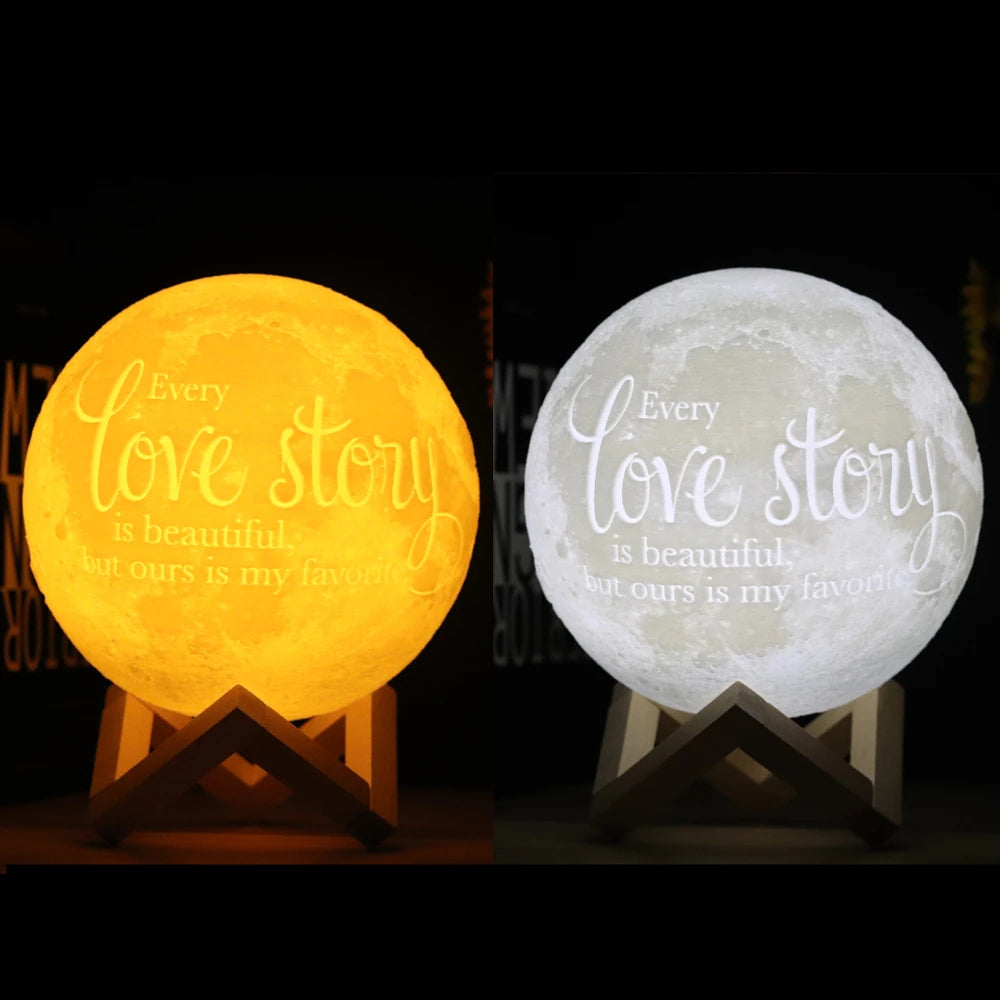lampe table personnalisable 3d photo mickey mouse rose blanc gris moderne rechargeable télécommande 16