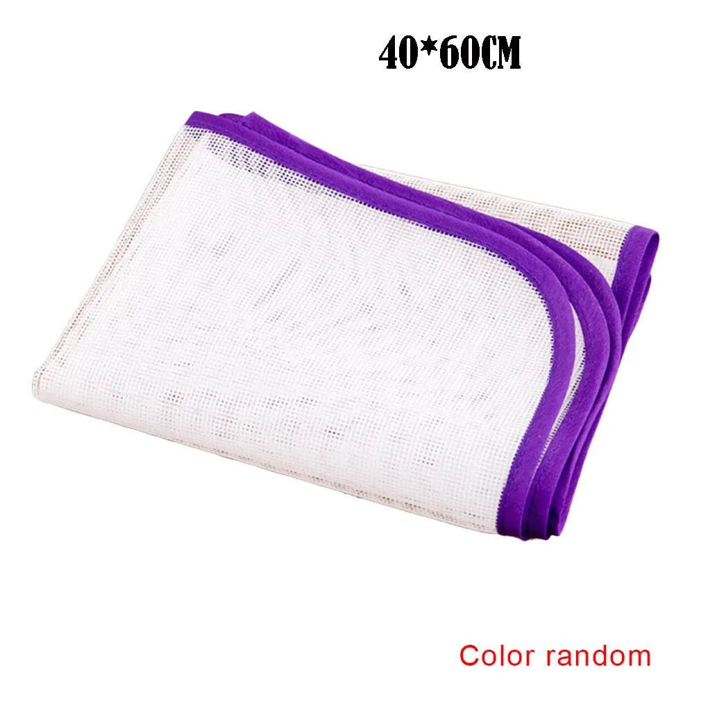 tapis repassage pliable nappe protection textile maille semi transparent utilitaire blanc violet jaune gris