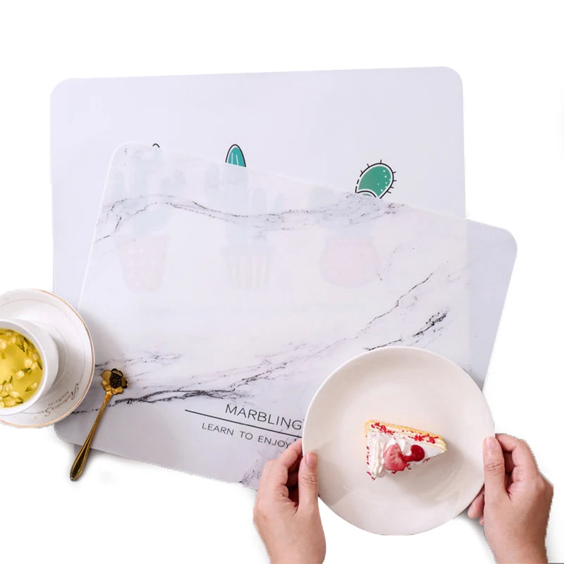 serviettes table silicone marbrées moderne blanc vert jaune gris bleu respectueuses environnement