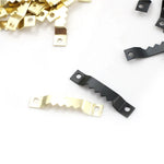 clips fixation or noir rayures horizontales modernes suspension murale