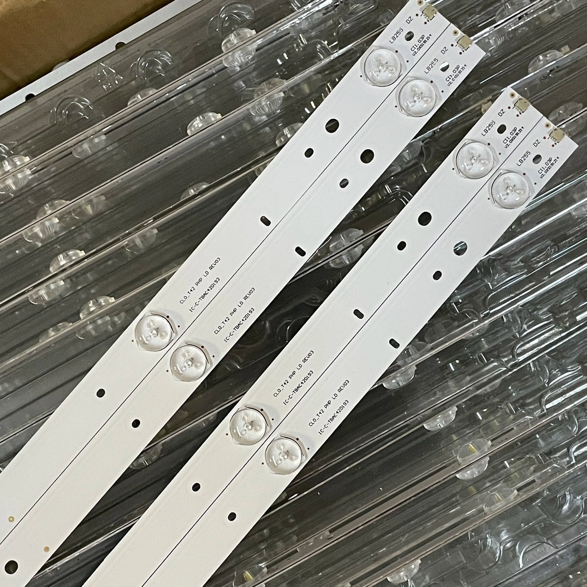 bande lumineuse led leds blanc transparent moderne adhésif bandes 790mm