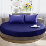 draps lit ronds coton extra doux couverture respirante diamètre large couleur