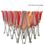 affichage publicitaire retractable structure metallique tissu graphique velcro sac transport