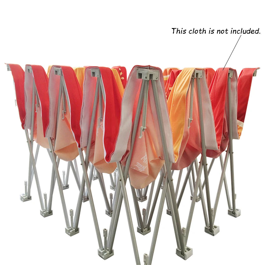affichage publicitaire retractable structure metallique tissu graphique velcro sac transport