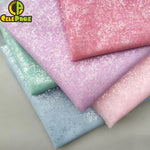 tissu polyester brillant effet paillettes moderne vert pastel rose violet bleu clair opaque décoration