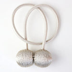 boucle rideau couleur gris beige moderne décorative polyester or bleu argent easy useintérieur decoration