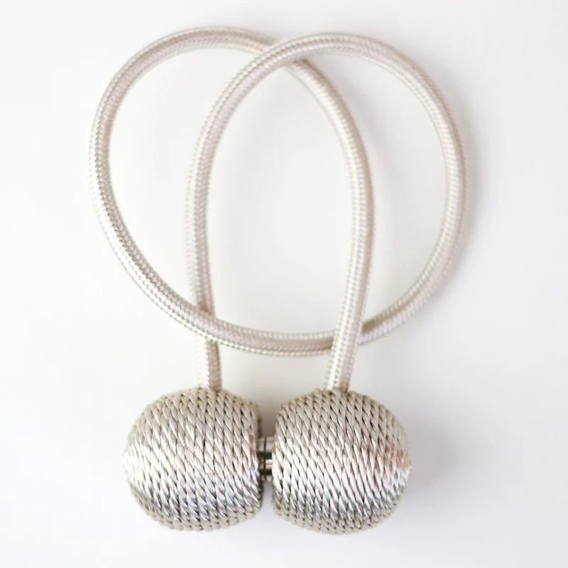 boucle rideau couleur gris beige moderne décorative polyester or bleu argent easy useintérieur decoration