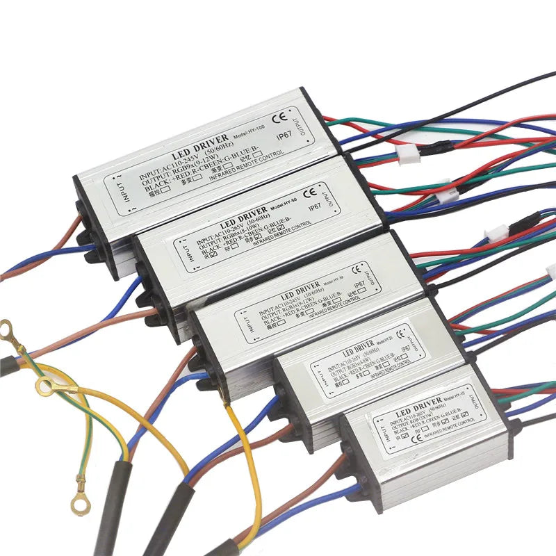 drivers led rgb 10w 20w 30w 50w 100w argenté moderne certification ul vde rohs