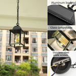 lampe suspendue moderne transparente aluminium noir salon chambre d'hôtel éclairage mètres carrés