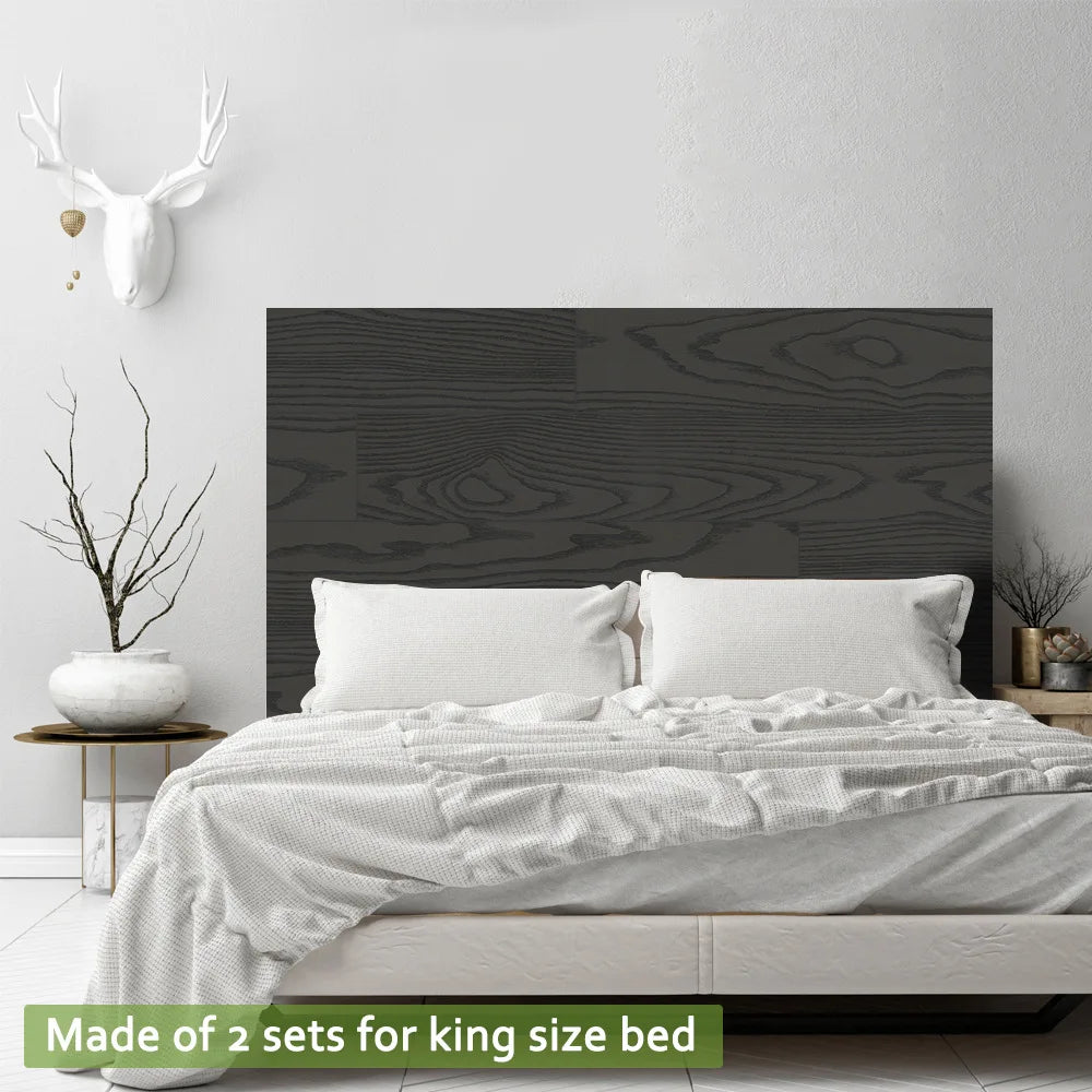 panneau décoratif bois adhésif moderne minimaliste noir naturel veineux intérieur extérieur 3m long 20cm