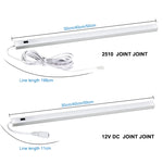 lampe led moderne 30cm 40cm 50cm blanc minimaliste adhésif clip adaptateur secteur