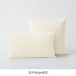 housse coussin violet velours doux décoration canapé chambre lit moderne unis 30x50cm 45x45cm