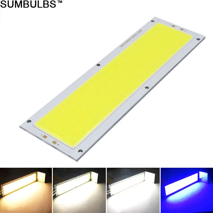 plaque led moderne 120x36mm blanc jaune grille led 12v