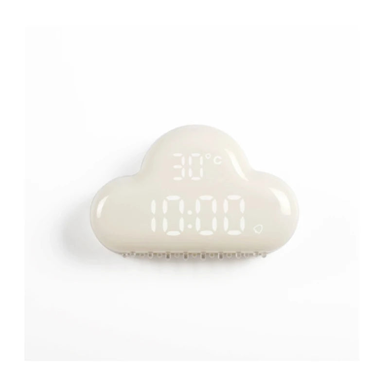 réveil numérique LED enfant nuage lumineux décoration chambre rose blanc vert