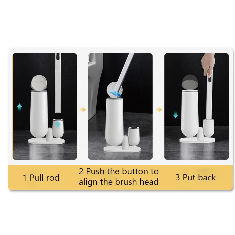 brosse wc blanche moderne brosse usage unique base plate minimaliste set 120 têtes brosse