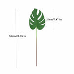 feuilles artificielles vertes plante tropicale branche monstera décoration intérieure décoration extérieure moderne feuilles différentes