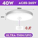 lampe capteur radar detection mouvement blanc moderne minimaliste 20w 30w 249lm 15lumieres