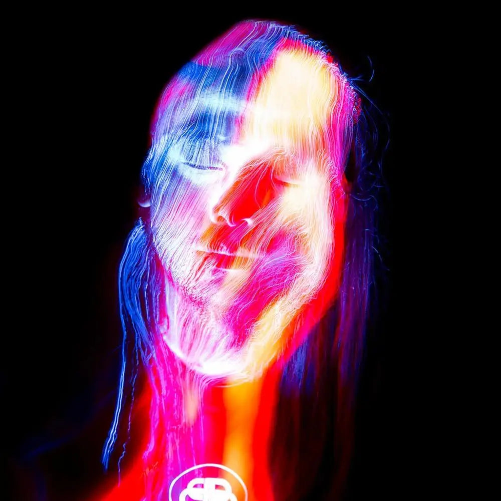 brosse lumineuse fibres optiques blanche moderne adhésif connecteur 29cm photographie portrait tiktok graffiti