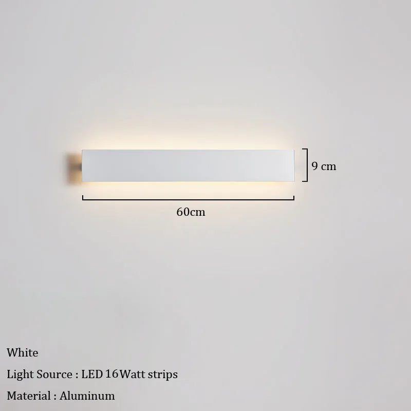 lampe murale moderne led marron clair noir blanc vis fixe minimalisteflux lumineux variable