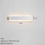 lampe murale moderne led marron clair noir blanc vis fixe minimalisteflux lumineux variable