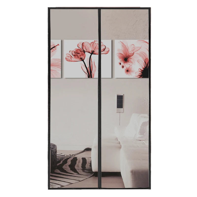 rideau moustiquaire porte gris maille fine adhésif moderne opacité 200cm 220cm