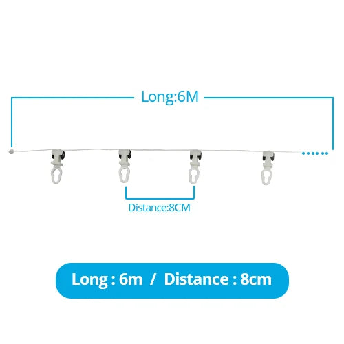 rideau blanc transparent moderne clips fenêtre 2m 4m 6m 8m