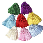 franges polyester 20cm pompons décoratifs vêtements rideaux opaques vert violet rouge