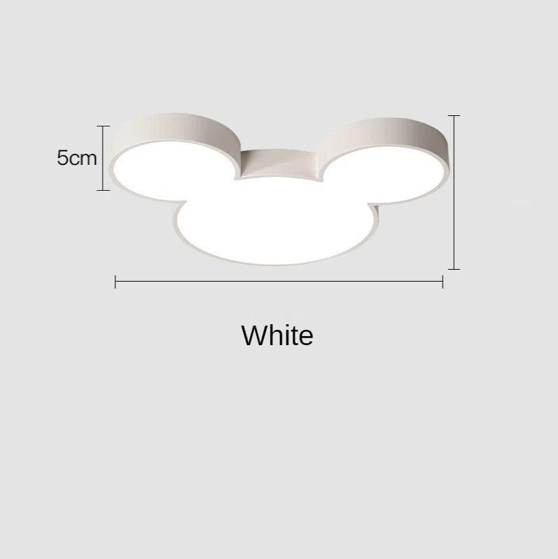 plafonnier led moderne tête mickey bleu vert rose blanc opacité designintérieur cuisine télécommande