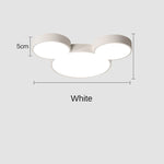 plafonnier led moderne tête mickey bleu vert rose blanc opacité designintérieur cuisine télécommande