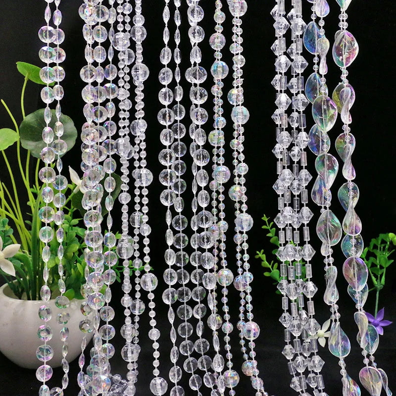 chaînes décoratives rondes transparentes mariage anniversaire fête saint valentin élégantes modernes événements enfants baptême
