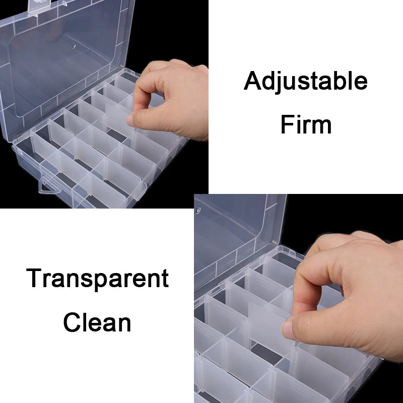 boîtes rangement transparentes compartiments amovibles boucle détachable moderne écologique pliable pratique