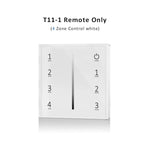 interrupteur led touch dimmer blanc noir rond moderne minimaliste adhésif