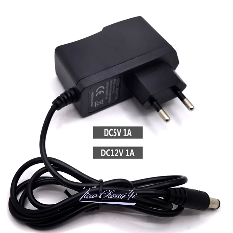 adaptateur secteur 12v 2a 24v 1a 5v 3a prise eu us câble noir classique