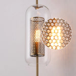 lampe murale nordique or perforée transparente éclairage chambre salon entrée moderne fixée