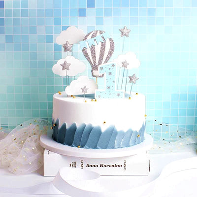 Décoration de gâteau premier anniversaire 1 an acrylique pour fille et garçon