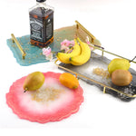 Moule en silicone flexible pour création de sous-verres artisanaux