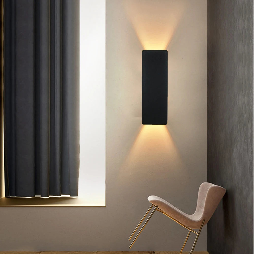 applique murale moderne led blanc noir doré fixée mur éclairage quotidien salon chambre entrée